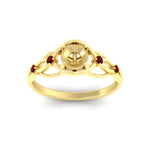 Load image into Gallery viewer, celtic-infinity-semi-mount-ruby-engagement-ring-in-yellow-gold-fdenr11611smgrudrangle5-nl-yg.jpg?v=1764671740