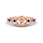 Load image into Gallery viewer, celtic-infinity-semi-mount-sapphire-engagement-ring-in-rose-gold-fdenr11611smgsablsleep-nl-rg.jpg?v=1764671740