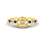 Load image into Gallery viewer, celtic-infinity-semi-mount-sapphire-engagement-ring-in-yellow-gold-fdenr11611smgsablsleep-nl-yg.jpg?v=1764671740