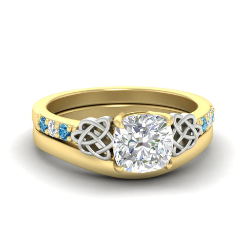 celtic-knot-cushion-cut-blue-topaz-ring-with-plain-band-set-in-yellow-gold-fdens2255cugicbltosleep-nl-yg-ws3.jpg