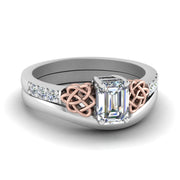 celtic-knot-emerald-cut-diamond-ring-with-plain-band-set-in-white-gold-FDENS2255B3EM-NL-WG?v=1756976734