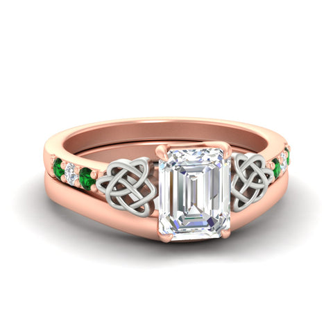 celtic-knot-emerald-cut-emerald-ring-with-plain-band-set-in-rose-gold-fdens2255emgemgrsleep-nl-rg-ws3.jpg