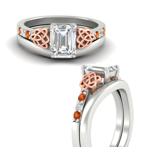 celtic-knot-emerald-cut-orange-sapphire-ring-with-plain-band-set-in-white-gold-fdens2255emgsaorangle3-nl-wg-ws3.jpg