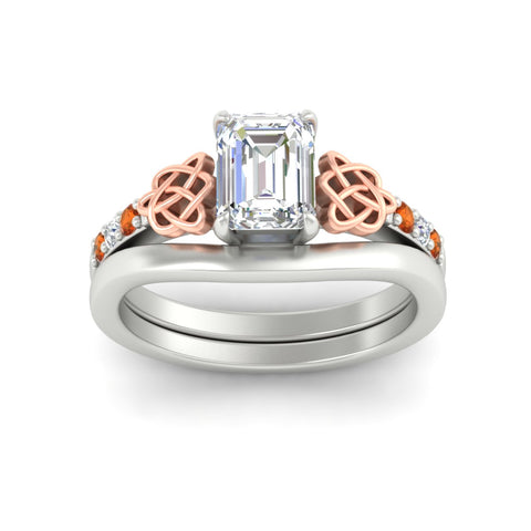 celtic-knot-emerald-cut-orange-sapphire-ring-with-plain-band-set-in-white-gold-fdens2255emgsaorangle5-nl-wg-ws3.jpg