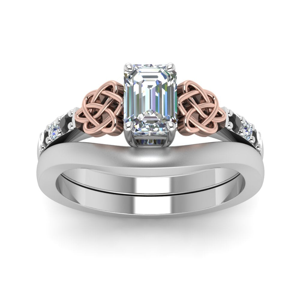 celtic-knot-emerald-cut-ring-with-plain-band-set-in-white-gold-with-black-diamond-in-white-gold-FDENS2255B3EMGBLACKANGLE5-NL-WG?v=1756976737