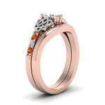 Load image into Gallery viewer, celtic-knot-marquise-cut-diamond-ring-with-plain-band-set-with-orange-sapphire-in-rose-gold-FDENS2255B3MQGSAORANGLE2-NL-RG?v=1756976751
