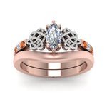 Load image into Gallery viewer, celtic-knot-marquise-cut-diamond-ring-with-plain-band-set-with-orange-sapphire-in-rose-gold-FDENS2255B3MQGSAORANGLE5-NL-RG?v=1756976751
