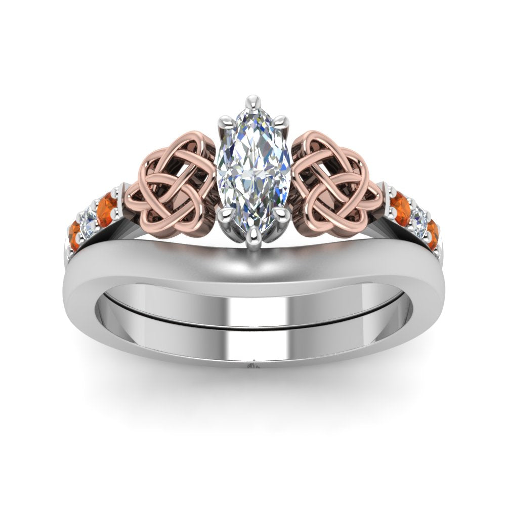 celtic-knot-marquise-cut-diamond-ring-with-plain-band-set-with-orange-sapphire-in-white-gold-FDENS2255B3MQGSAORANGLE5-NL-WG?v=1756976752