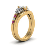 Load image into Gallery viewer, celtic-knot-marquise-cut-diamond-ring-with-plain-band-set-with-pink-sapphire-in-yellow-gold-FDENS2255B3MQGSADRPIANGLE2-NL-YG_e4b95aa9-2a10-492c-ade9-196ef1c82c7d?v=1756976840
