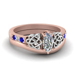 Load image into Gallery viewer, celtic-knot-marquise-cut-diamond-ring-with-plain-band-set-with-sapphire-in-rose-gold-FDENS2255B3MQGSABL-NL-RG?v=1756976751
