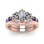 Load image into Gallery viewer, celtic-knot-marquise-cut-diamond-ring-with-plain-band-set-with-sapphire-in-rose-gold-FDENS2255B3MQGSABLANGLE5-NL-RG_86b8e2de-285c-4db4-af39-e9275c9cca4f?v=1756976840

