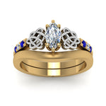 Load image into Gallery viewer, celtic-knot-marquise-cut-diamond-ring-with-plain-band-set-with-sapphire-in-yellow-gold-FDENS2255B3MQGSABLANGLE5-NL-YG?v=1756976751
