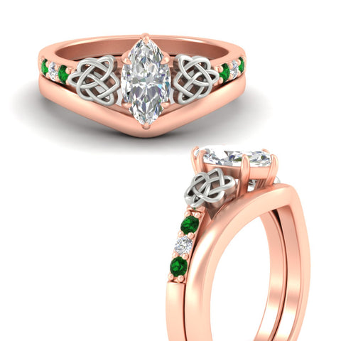 celtic-knot-marquise-cut-emerald-ring-with-plain-band-set-in-rose-gold-fdens2255mqgemgrangle3-nl-rg-ws3.jpg
