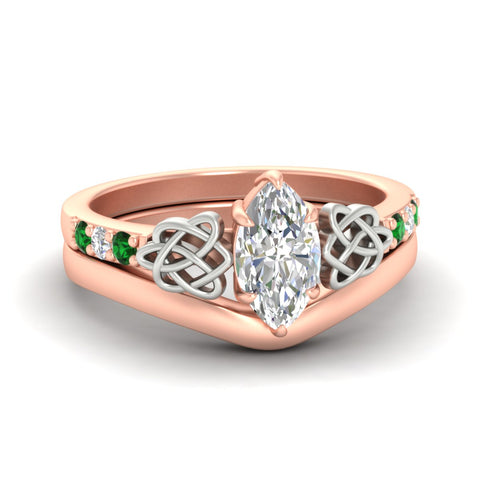 celtic-knot-marquise-cut-emerald-ring-with-plain-band-set-in-rose-gold-fdens2255mqgemgrsleep-nl-rg-ws3.jpg