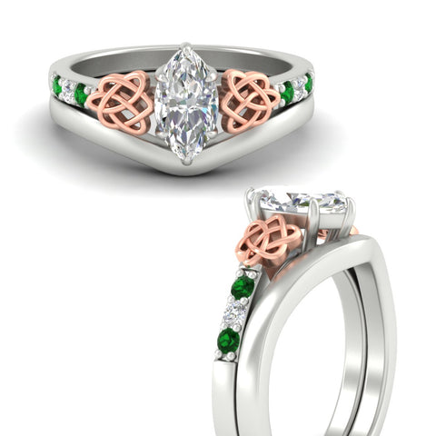 celtic-knot-marquise-cut-emerald-ring-with-plain-band-set-in-white-gold-fdens2255mqgemgrangle3-nl-wg-ws3.jpg