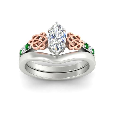celtic-knot-marquise-cut-emerald-ring-with-plain-band-set-in-white-gold-fdens2255mqgemgrangle5-nl-wg-ws3.jpg
