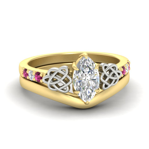 celtic-knot-marquise-cut-pink-sapphire-ring-with-plain-band-set-in-yellow-gold-fdens2255mqgsadrpisleep-nl-yg-ws3.jpg
