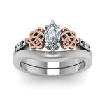 Load image into Gallery viewer, celtic-knot-marquise-cut-ring-with-plain-band-set-in-white-gold-with-black-diamond-in-white-gold-FDENS2255B3MQGBLACKANGLE5-NL-WG?v=1756976752
