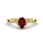 Load image into Gallery viewer, celtic-knot-pear-shaped-ruby-ring-in-yellow-gold-fdens9609pergrudrsleep-nl-yg?v=1756204380
