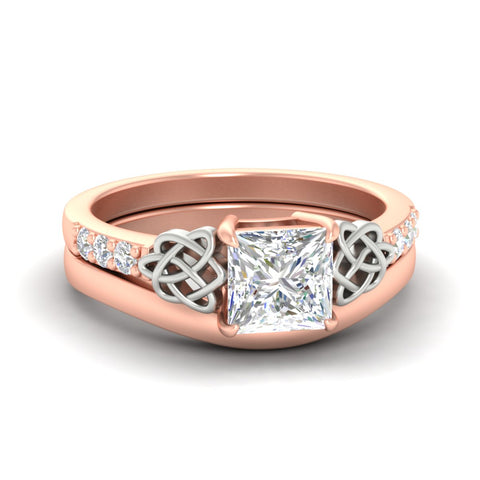 celtic-knot-princess-cut-diamond-ring-with-plain-band-set-in-rose-gold-fdens2255prsleep-nl-rg-ws3.jpg
