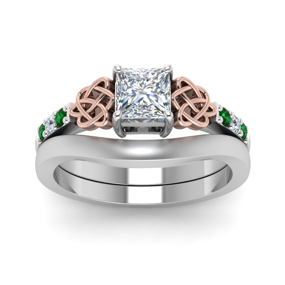 celtic-knot-princess-cut-diamond-ring-with-plain-band-set-with-emerald-in-white-gold-FDENS2255B3PRGEMGRANGLE5-NL-WG_b51ac6e1-8553-4bca-8654-13cfc7a8a02e?v=1756976853