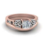 Load image into Gallery viewer, celtic-knot-princess-cut-ring-with-plain-band-set-in-rose-gold-with-black-diamond-in-rose-gold-FDENS2255B3PRGBLACK-NL-RG_99b5b843-83e8-4a2a-bcf1-5a231ef44597?v=1756976852
