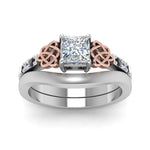 Load image into Gallery viewer, celtic-knot-princess-cut-ring-with-plain-band-set-in-white-gold-with-black-diamond-in-white-gold-FDENS2255B3PRGBLACKANGLE5-NL-WG_3eeec0e8-5932-4022-b26c-0d12fdb2ae56?v=1756976853
