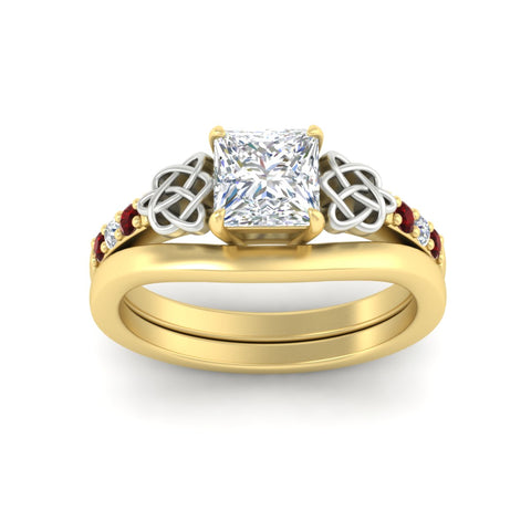 celtic-knot-princess-cut-ruby-ring-with-plain-band-set-in-yellow-gold-fdens2255prgrudrangle5-nl-yg-ws3.jpg