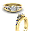Load image into Gallery viewer, celtic-knot-round-cut-sapphire-ring-with-plain-band-set-in-yellow-gold-fdens2255rogsablangle3-nl-yg-ws3.jpg