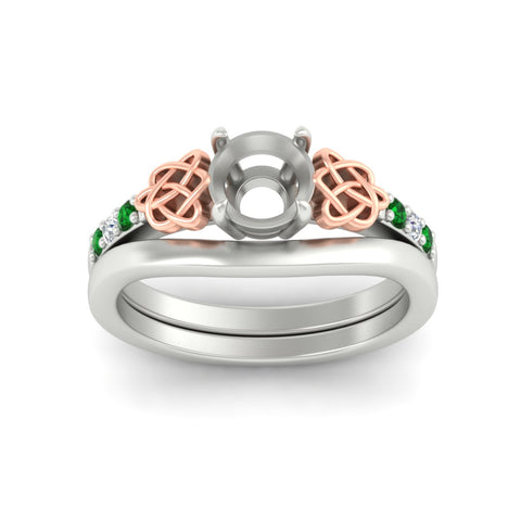 celtic-knot-semi-mount-emerald-ring-with-plain-band-set-in-white-gold-fdens2255smgemgrangle5-nl-wg-ws3.jpg