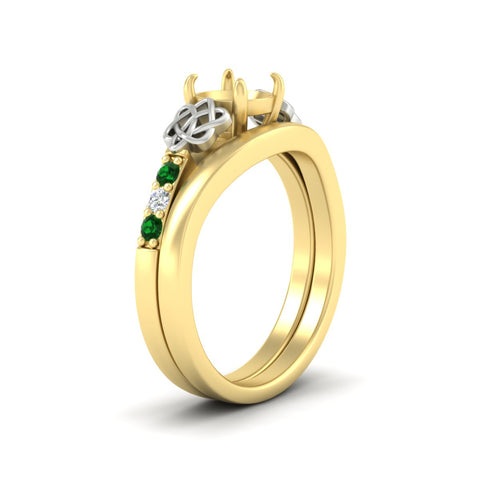 celtic-knot-semi-mount-emerald-ring-with-plain-band-set-in-yellow-gold-fdens2255smgemgrangle2-nl-yg-ws3.jpg