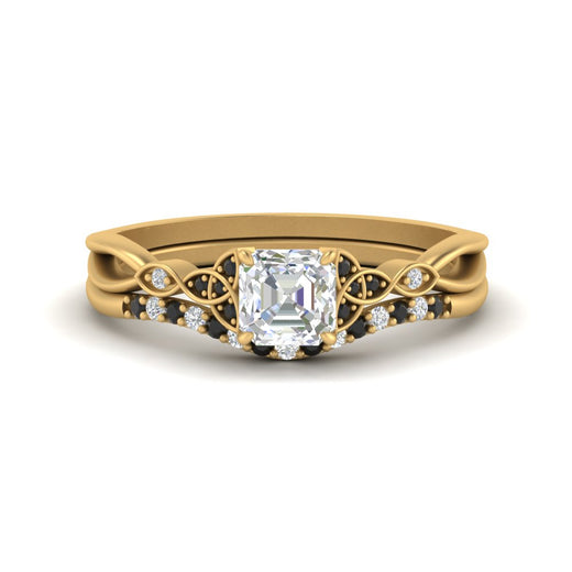 celtic-knot-split-asscher-cut-black-diamond-engagement-ring-in-yellow-gold-FD9609ASGBLACK-NL-YG