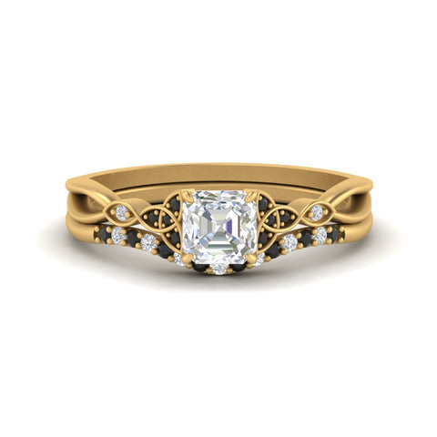 celtic-knot-split-asscher-cut-black-diamond-engagement-ring-in-yellow-gold-FD9609ASGBLACK-NL-YG