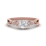 Load image into Gallery viewer, celtic-knot-split-asscher-cut-diamond-engagement-ring-in-rose-gold-FD9609AS-NL-RG
