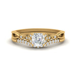 Load image into Gallery viewer, celtic-knot-split-asscher-cut-diamond-engagement-ring-in-yellow-gold-FD9609AS-NL-YG
