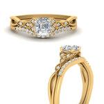 Load image into Gallery viewer, celtic-knot-split-asscher-cut-diamond-engagement-ring-in-yellow-gold-FD9609AS-NL-YG

