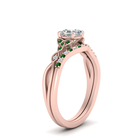 celtic-knot-split-asscher-cut-emerald-engagement-ring-in-rose-gold-FD9609ASGEMGR-NL-RG