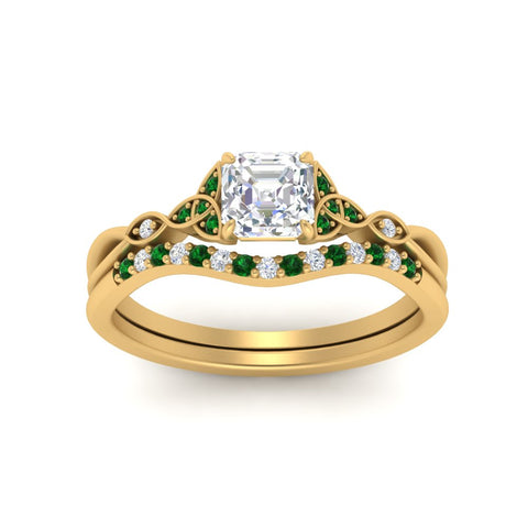 celtic-knot-split-asscher-cut-emerald-engagement-ring-in-yellow-gold-FD9609ASGEMGR-NL-YG