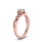 Load image into Gallery viewer, celtic-knot-split-asscher-cut-orange-sapphire-engagement-ring-in-rose-gold-FD9609ASGSAOR-NL-RG
