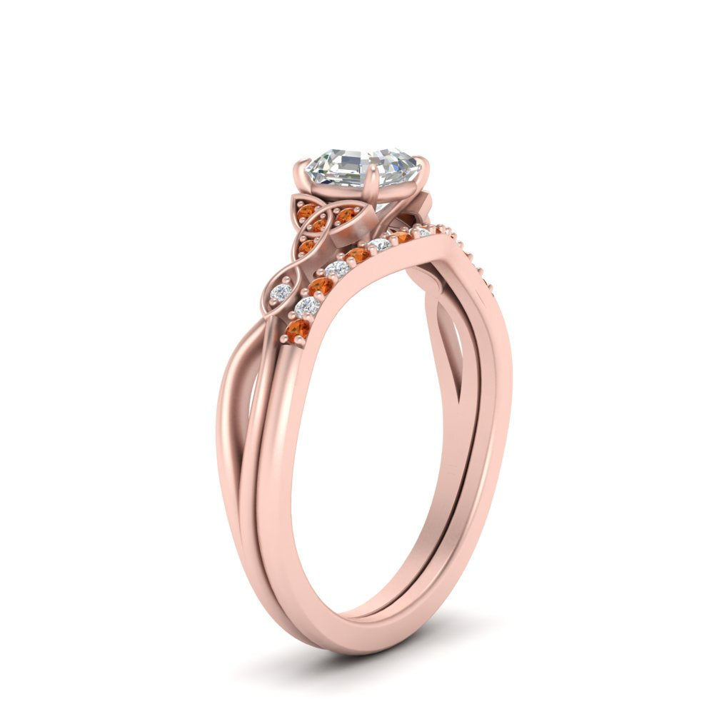 celtic-knot-split-asscher-cut-orange-sapphire-engagement-ring-in-rose-gold-FD9609ASGSAOR-NL-RG