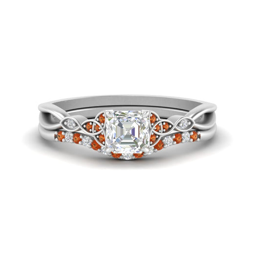 celtic-knot-split-asscher-cut-orange-sapphire-engagement-ring-in-white-gold-FD9609ASGSAOR-NL-WG
