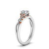 Load image into Gallery viewer, celtic-knot-split-asscher-cut-orange-sapphire-engagement-ring-in-white-gold-FD9609ASGSAOR-NL-WG