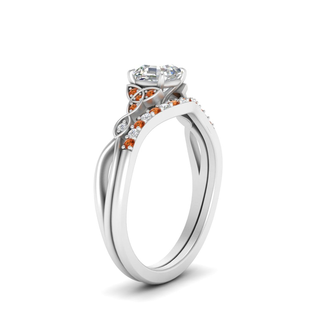 celtic-knot-split-asscher-cut-orange-sapphire-engagement-ring-in-white-gold-FD9609ASGSAOR-NL-WG