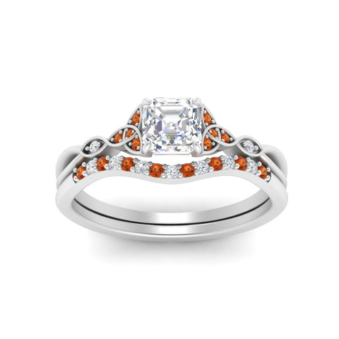 celtic-knot-split-asscher-cut-orange-sapphire-engagement-ring-in-white-gold-FD9609ASGSAOR-NL-WG