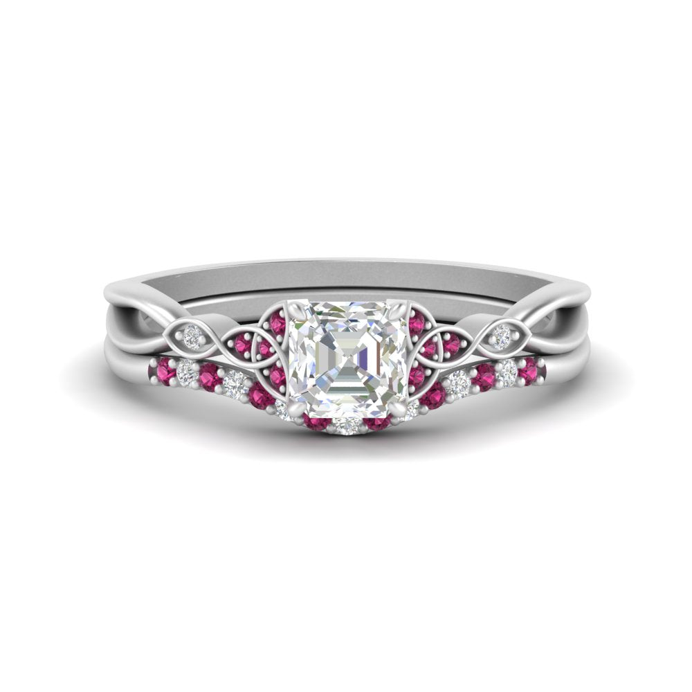 celtic-knot-split-asscher-cut-pink-sapphire-engagement-ring-in-white-gold-FD9609ASGSADRPI-NL-WG