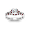 Load image into Gallery viewer, celtic-knot-split-asscher-cut-ruby-engagement-ring-in-white-gold-FD9609ASGRUDR-NL-WG