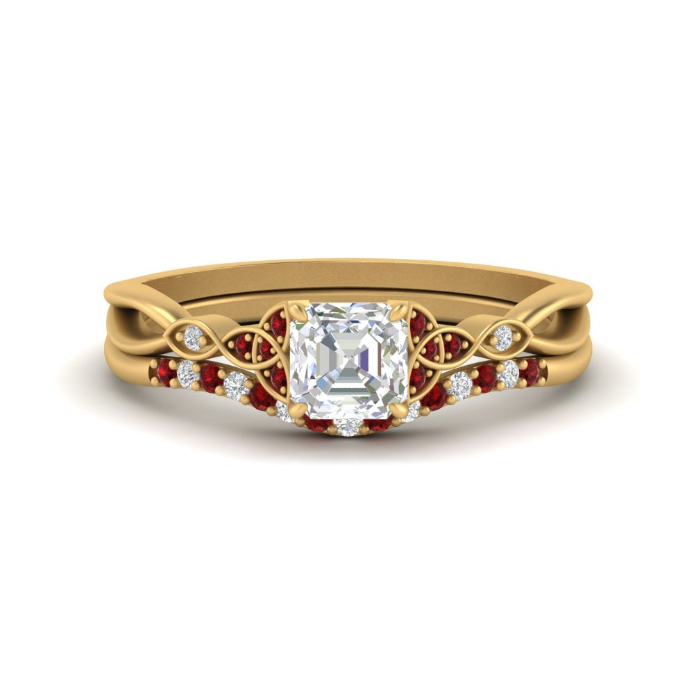 celtic-knot-split-asscher-cut-ruby-engagement-ring-in-yellow-gold-FD9609ASGRUDR-NL-YG