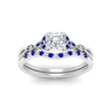 Load image into Gallery viewer, celtic-knot-split-asscher-cut-sapphire-engagement-ring-in-white-gold-FD9609ASGSABL-NL-WG