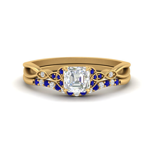 celtic-knot-split-asscher-cut-sapphire-engagement-ring-in-yellow-gold-FD9609ASGSABL-NL-YG