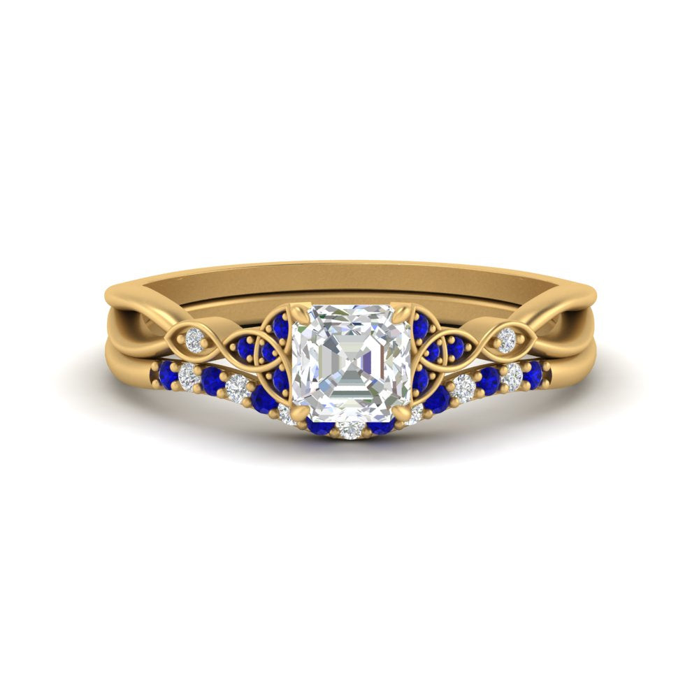 celtic-knot-split-asscher-cut-sapphire-engagement-ring-in-yellow-gold-FD9609ASGSABL-NL-YG